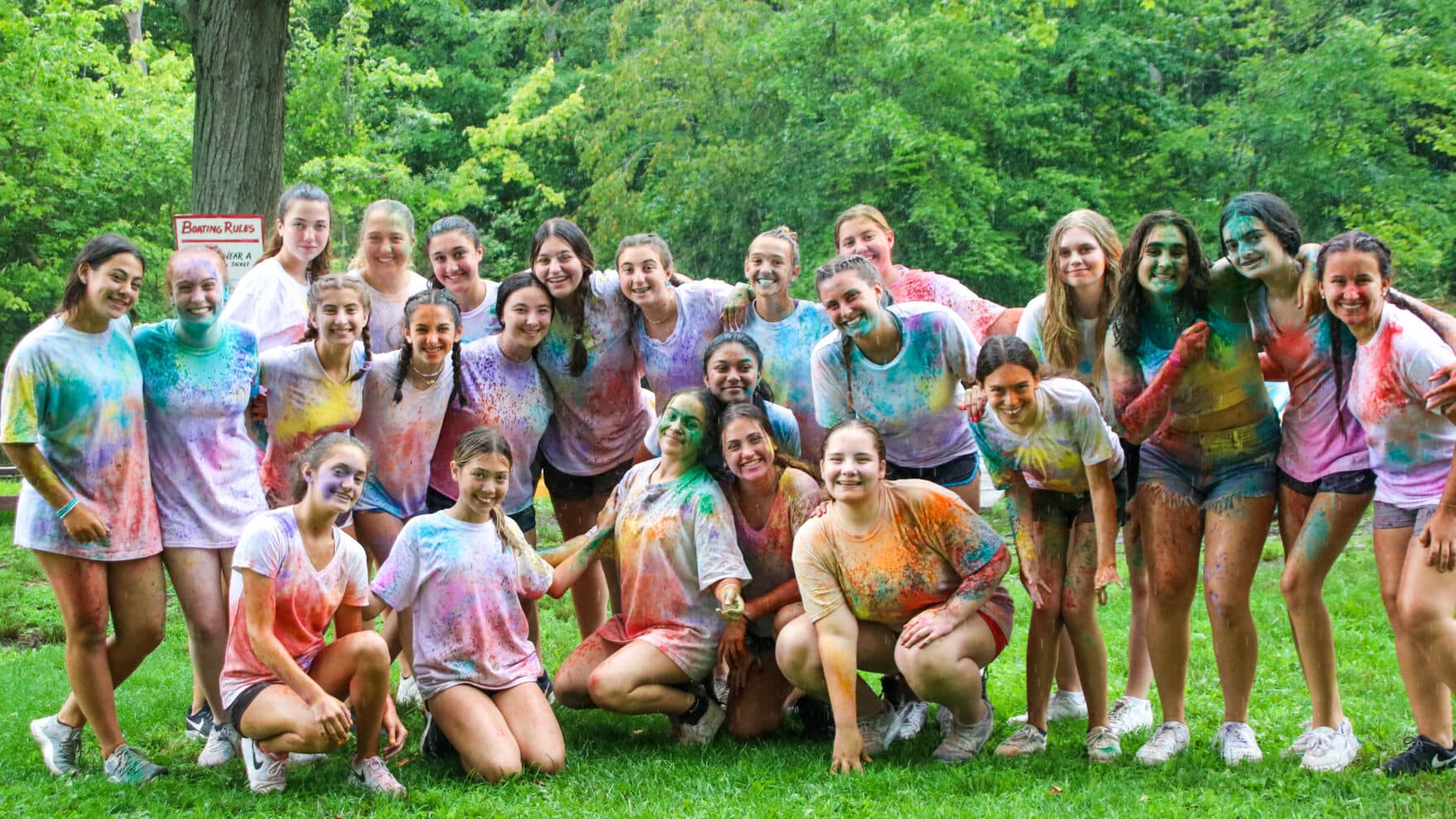 Group photo after the color run.