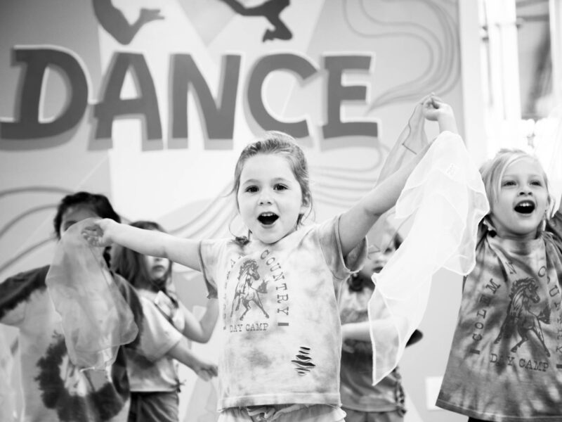 Nursery campers dancing.